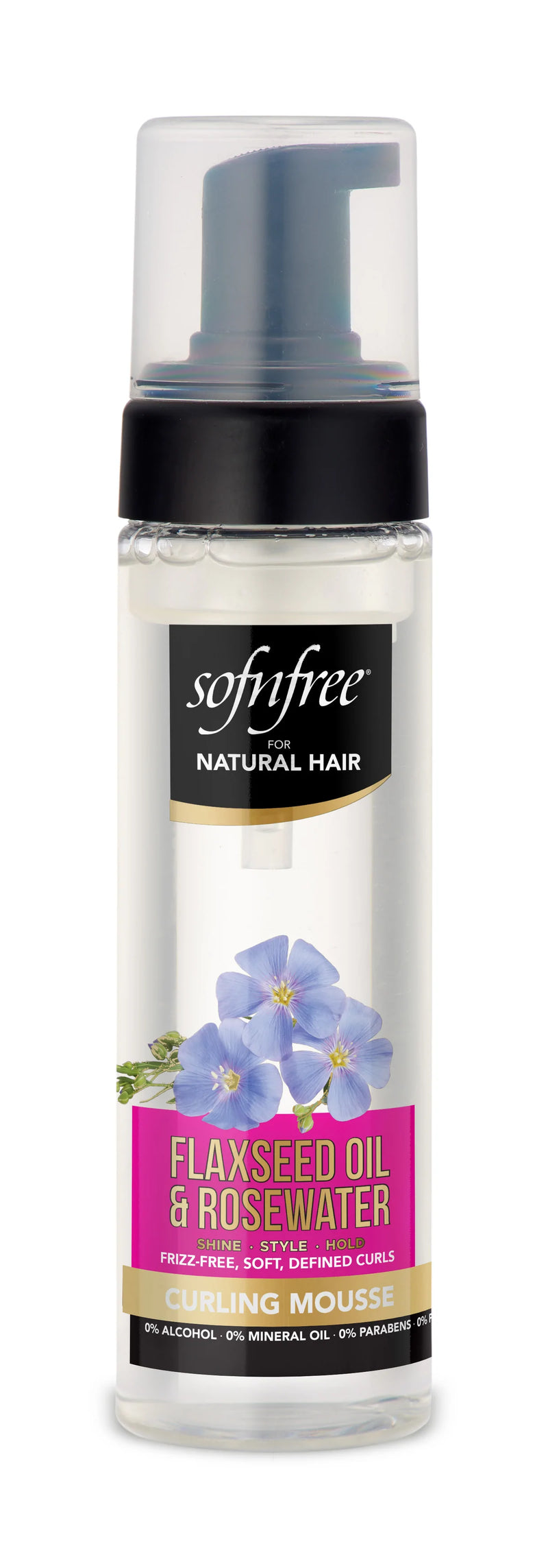Sofn'free Flaxseed Oil & Rosewater Curling Mousse 200ml sofn'free