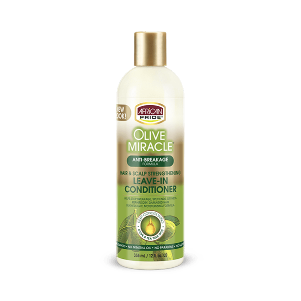 African Pride Olive Miracle Anti Breakage Leave-In Conditioner 355ml African Pride