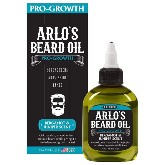 Arlo's Pro Growth Beard Oil - Bergamot & Juniper 75ml Arlo`s