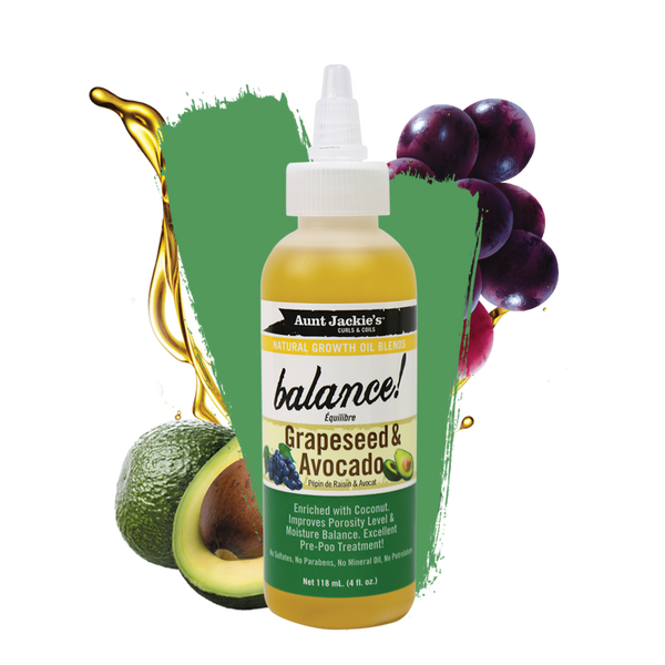 Aunt Jackie's Balance – Grapeseed & Avocado Oil 118ml Aunt Jackie's