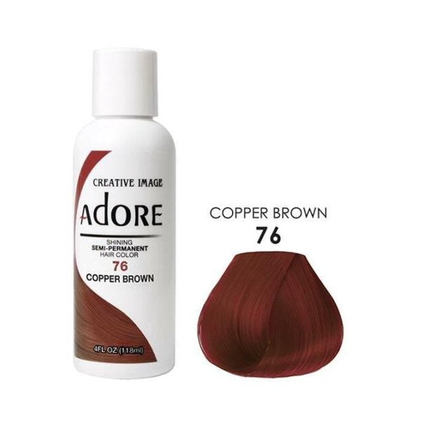 Adore Creative Image Semi Permanent Hair Color 76 Copper Brown 118ml Adore