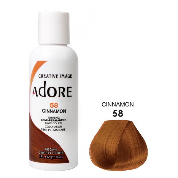 Adore Creative Image Semi Permanent Hair Color 58 Cinnamon 118ml Adore
