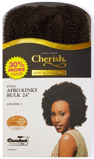 Cherish Bulk - Afro Kinky Bulk 24" 4 Cherish Bulk
