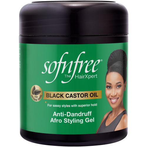 Sofn'free Black Castor Oil Anti Dandruff Afro Styling Gel 500ml sofn'free