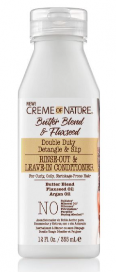 Creme of Nature Double Duty Butter Blend Rinse-Out & Leave-In Conditioner 355ml Creme of Nature