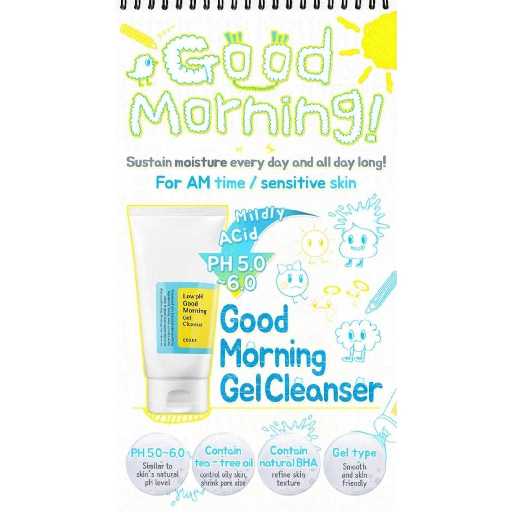 COSRX Low pH Good Morning Gel Cleanser 150ml COSRX