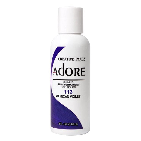 Adore Creative Image Semi Permanent Hair Color 113 African Violet 118ml Adore