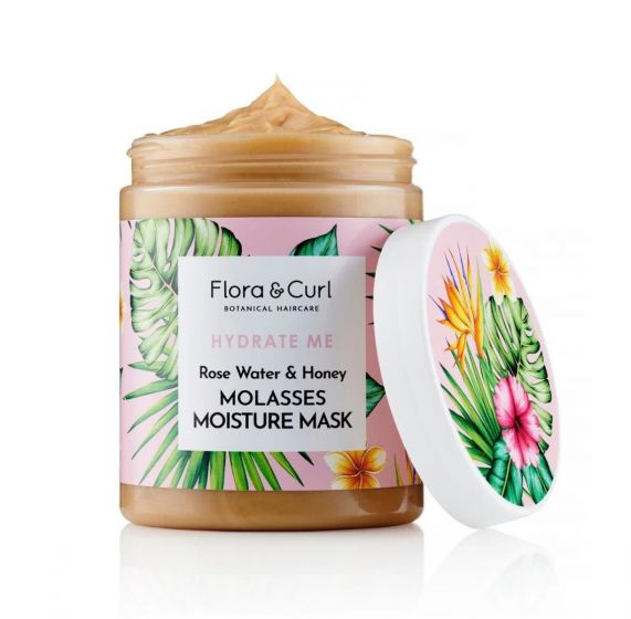 Flora & Curl Rose Water & Honey Molasses Moisture Mask 300ml Flora & Curl