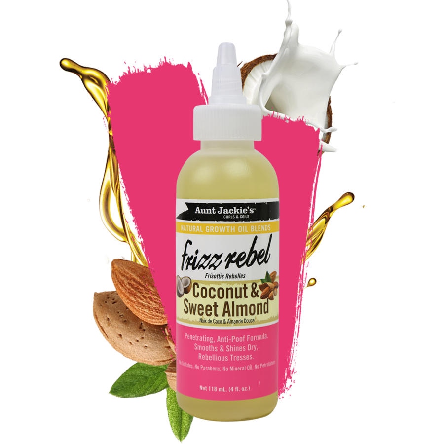 Aunt Jackie's Frizz Rebel – Coconut & Sweet Almond Oil 118ml Aunt Jackie's