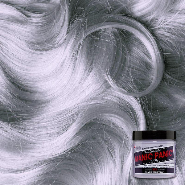 Manic Panic High Voltage Silver Stiletto Hair Color 118ml Manic Panic