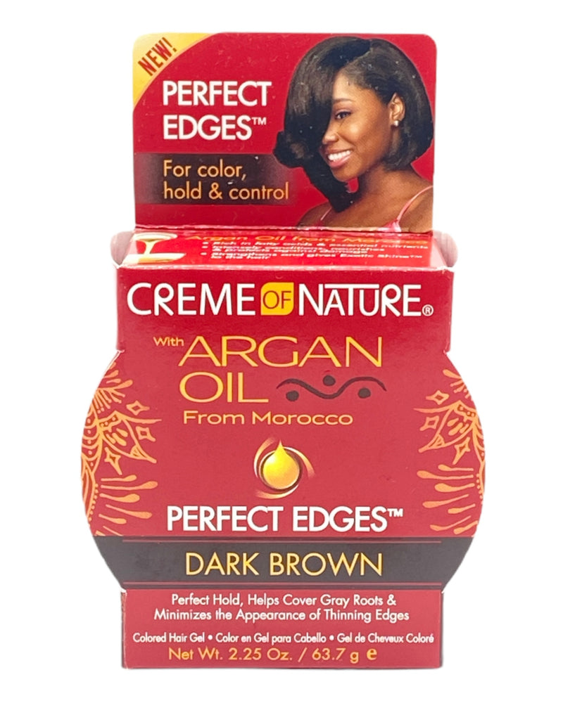 Creme of Nature Argan Oil Perfect Edges Colored Hair Gel Dark Brown 63,7g Creme of Nature Argan Oil