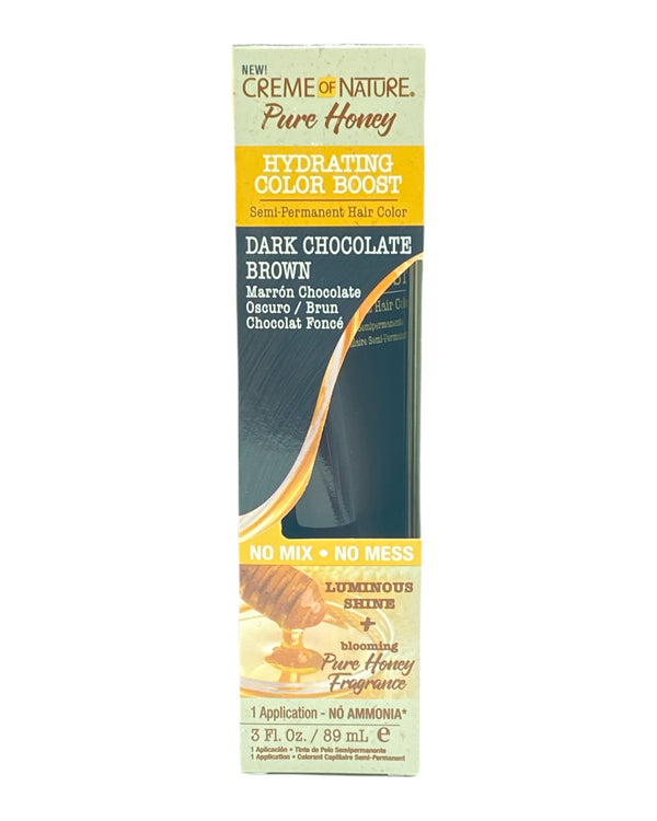 Creme of Nature Pure Honey Hydrating Color Boost Dark Chocolate Brown 89ml Creme of Nature Pure Honey