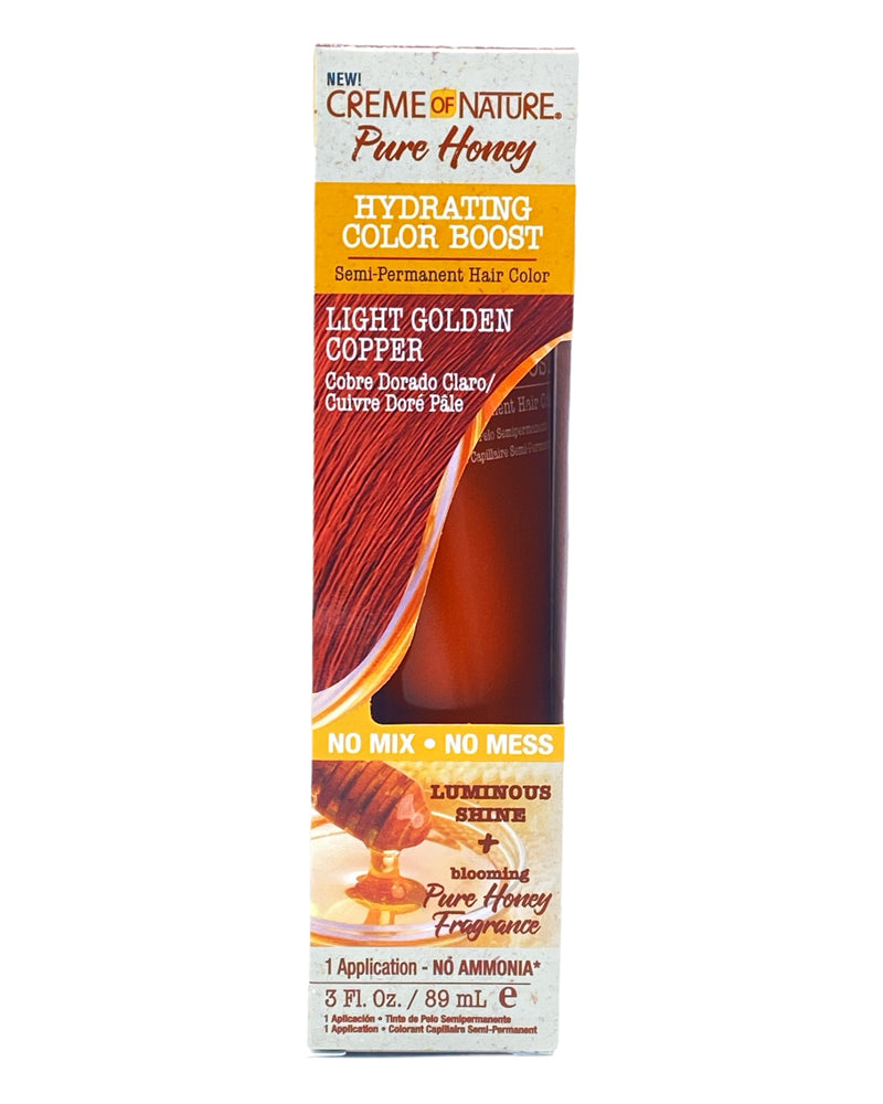 Creme of Nature Pure Honey Hydrating Color Light Golden Copper 89ml Creme of Nature Pure Honey