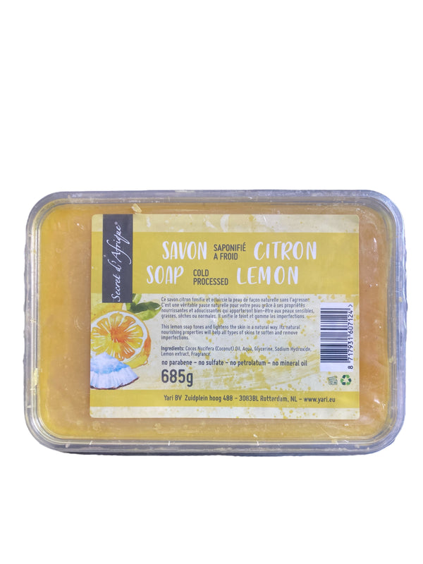 Secret d'Afrique Lemon Cold Processed Soap 685g Secret d'Afrique