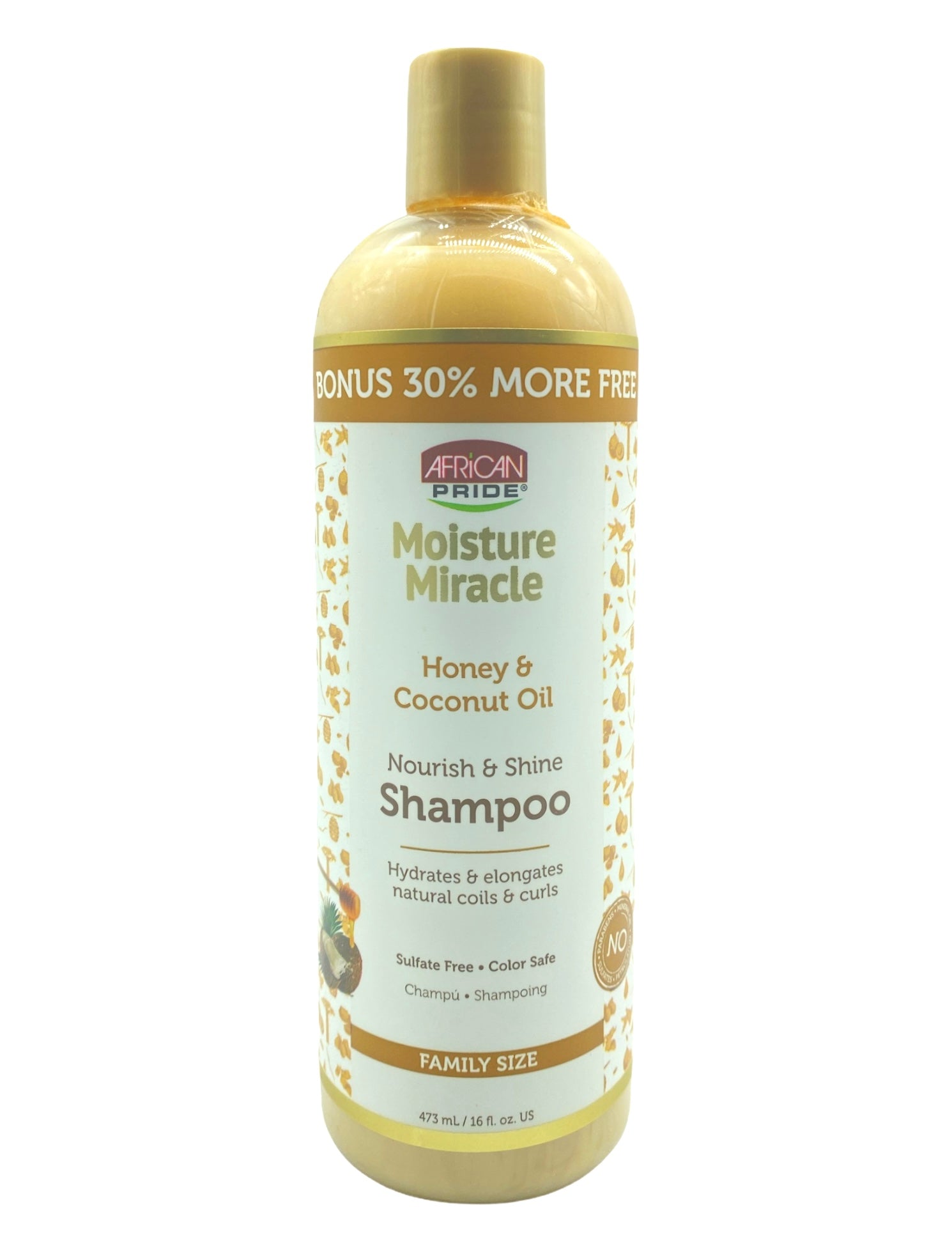 African Pride Moisture Miracle Honey & Coconut Oil Shampoo BONUS 473ml African Pride