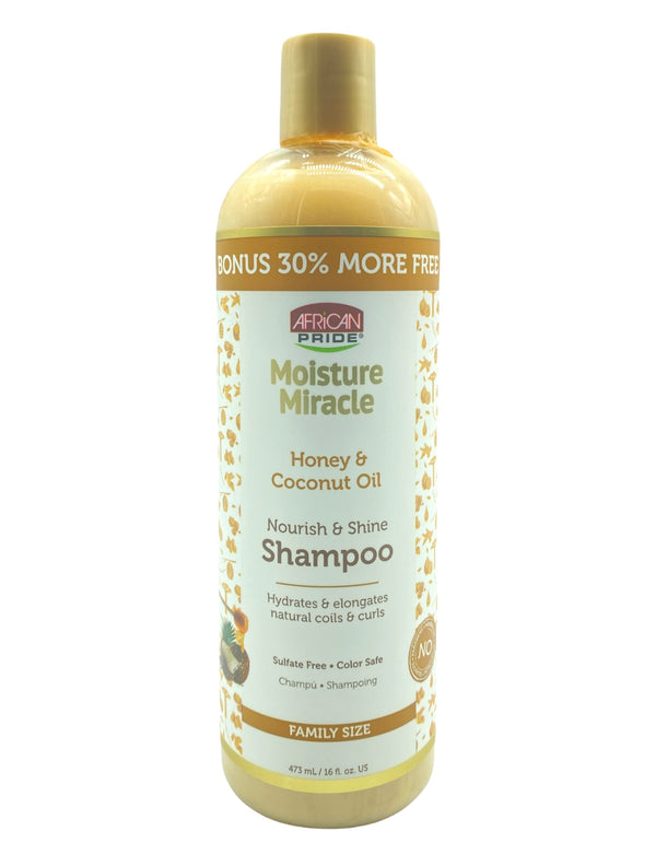 African Pride Moisture Miracle Honey & Coconut Oil Shampoo BONUS 473ml African Pride