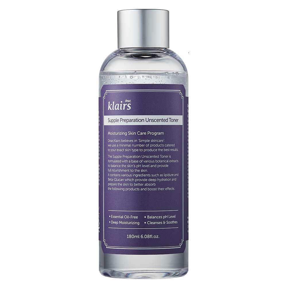 Dear Klairs Supple Preparation Unscented Toner 180ml Dear Klairs