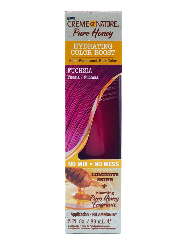 Creme of Nature Pure Honey Hydrating Color Boost Fuchsia 89ml Creme of Nature Pure Honey