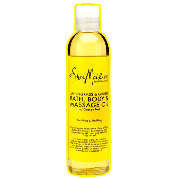 Shea Moisture Lemongrass & Ginger Bath, Body & Massage Oil 236ml Shea Moisture