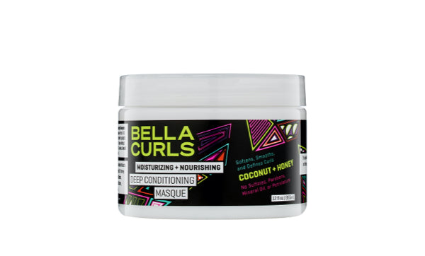 Bella Curls Coconut + Honey Moisturizing + Nourishing Deep Conditioning Masque 355ml Bella Curls