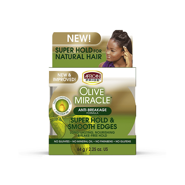 African Pride Olive Miracle Super Hold & Smooth Edges 64g African Pride