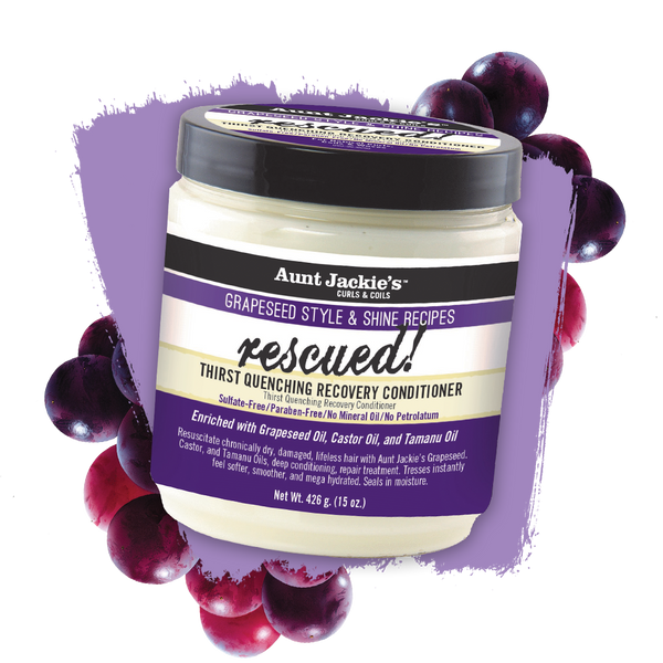 Aunt Jackie's Grapeseed  RESCUED Thirst Quenching RECOVERY CONDITIONER 426g Aunt Jackie's